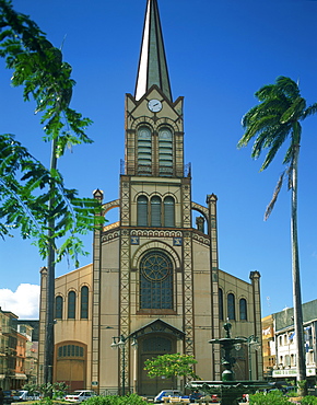 The cathedral at Fort de France, Martinique, Lesser Antilles, West Indies, Caribbean, Central America