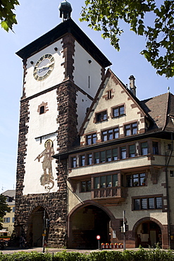 Old town gate, Freiburg, Baden Wurttemberg, Germany, Europe