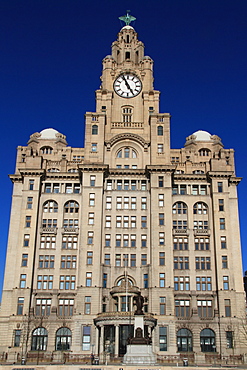 Liver building, Pierhead, Liverpool, Merseyside, England, United Kingdom, Europe