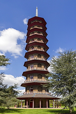 Pagoda, Royal Botanic Gardens, Kew, UNESCO World Heritage Site, London, England, United Kingdom, Europe