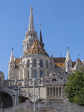 Matthias Church, Fishermans' Bastion, Budapest, Hungary, Europe