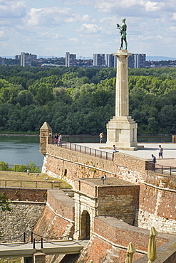 Victor Column, Kalemegdan Fortress, Belgrade, Serbia, Europe