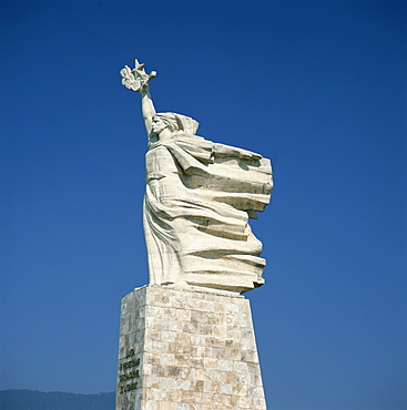 Statue of Mother Albania in Tirana, Albania, Europe