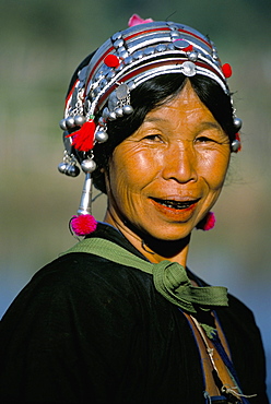 Akha lady, Maung Long, Laos, Indochina, Southeast Asia, Asia