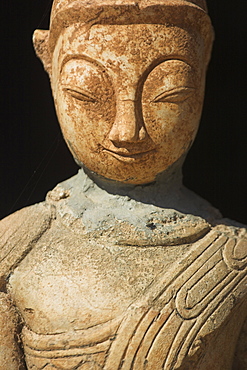 Ancient Buddha image, Kakku Buddhist Ruins, Shan State, Myanmar (Burma), Asia