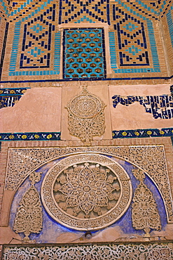 Detail of the hallway, Sufi shrine of Gazargah, Herat, Herat Province, Afghanistan, Asia