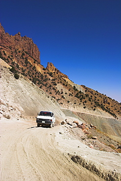 Minibus on Subzak Pass, between Herat and Maimana, Afghanistan, Asia