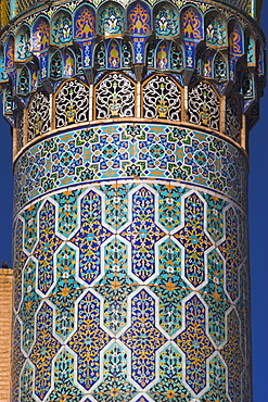 Detail of the minaret of the Friday Mosque (Masjet-e Jam), Herat, Afghanistan, Asia