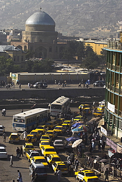 Early morning traffic, central area, Kabul, Afghanistan, Asia