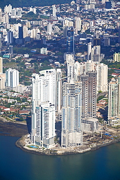 Aerial view of city, Panama City, Panama, Central America