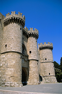 Palace of the Knights, Rhodes Town, island of Rhodes, Greek Islands, Greece, Europe