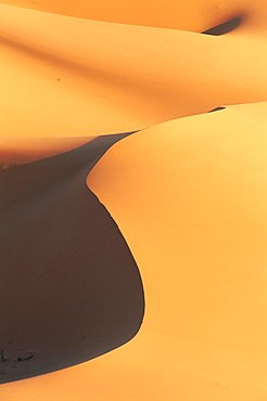 Close-up of sand dunes in Erg Chebbi sand sea, Sahara Desert, near Merzouga, Morocco, North Africa, Africa