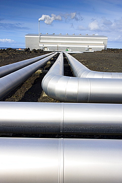 Geothermal power station on the Rekjanes Peninsula, near Keflavik, Iceland, Polar Regions