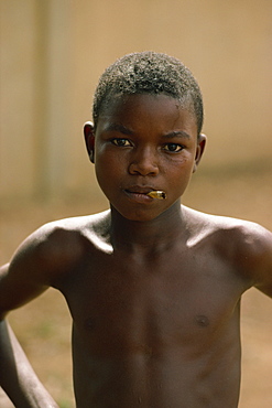 Boy with cigarette, Niamey, Niger, Africa