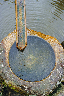 Stone water feature, Japan