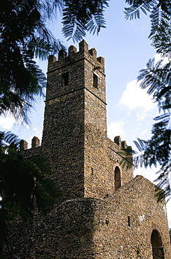 Chancellery, 17th century castle, Gondar, Ethiopia, Africa