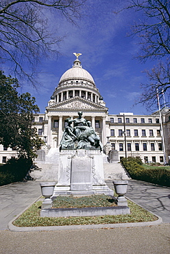 Confederate Women monument outside Mississippi State Capitol, Jackson, Mississippi, United States of America (U.S.A.), North America