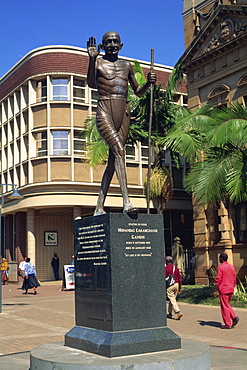 Gandhi, Statue of Hope, Pietermaritzburg, Natal, South Africa, Africa