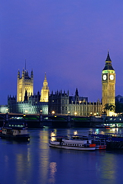 Houses of Parliament across the River Thames, London, England, United Kingdom, Europe