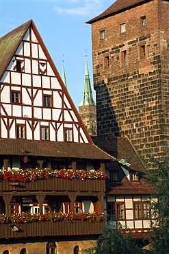 Weinstadel (old wine depot), Nuremberg, Bavaria, Germany, Europe