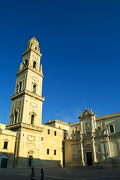 Italy, Puglia, Lecce, Duomo spire