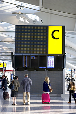 Heathrow Airport Terminal 5 in 2008, London, England, United Kingdom, Europe