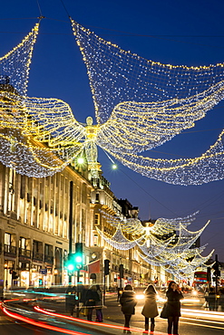 Christmas lights 2016, Regent Street, London, England, United Kingdom, Europe