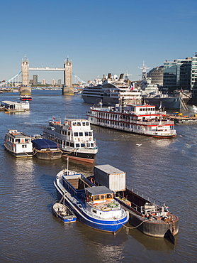 Tower Bridge and River Thames, London, England, United Kingdom, Europe