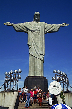 Christ the Redeemer statue, Corcovado Mountain, Rio de Janeiro, Brazil, South America