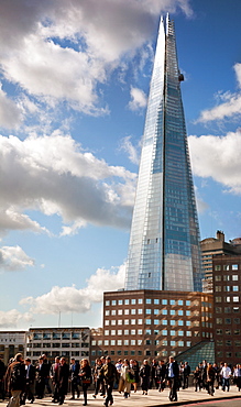 View of the Shard, London Bridge, England, United Kingdom, Europe