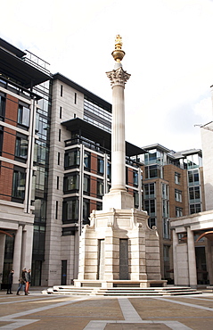 Paternoster Square Column, Paternoster Square, City of London, England, United Kingdom, Europe