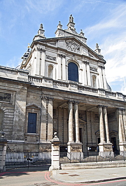 Facade of the Brompton Oratory, South Kensington, London, England, United Kingdom, Europe