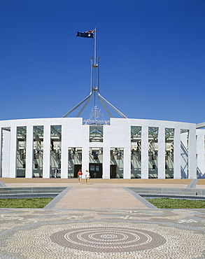 Exterior of the new Parliament building, Canberra, Australian Capital Territory (ACT), Australia, Pacific