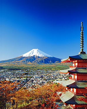 Fuji with Mt. Fuji in the background, Japan