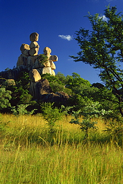 Mother and Child rock, Matopos, Zimbabwe, Africa