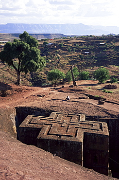 Bet Giorgis church, Lalibela, UNESCO World Heritage Site, Ethiopia, Africa