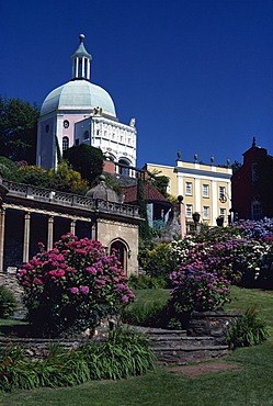 Italianate Village, Portmeirion, Gwynedd, Wales, United Kingdom, Europe