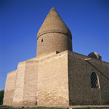 Brick building of the Chashma Aub, or Jacobs Well, dating from 1380, in Bukhara, Uzbekistan, Central Asia, Asia