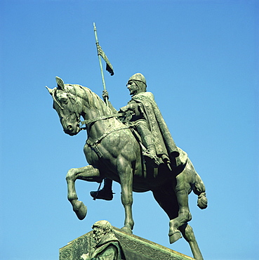 St. Vaclav, Wenceslas Square, Prague, Czech Republic, Europe