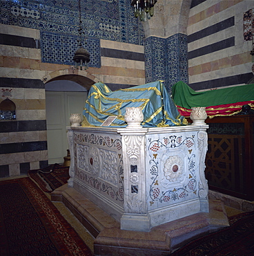 The Tomb of Saladin, the Moslem soldier Salah el Din, who died 1193, Damascus, Syria, Middle East