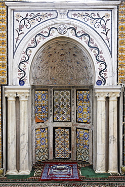 Mihrab, Gurgi Mosque, built in 1833 by Mustapha Gurgi, Tripoli, Libya, North Africa, Africa