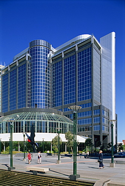 The exterior of the Esso Building in Melbourne, Victoria, Australia, Pacific