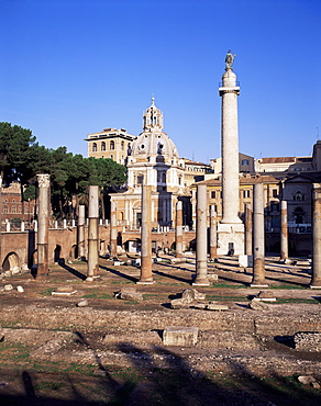 Trajan's Forum, UNESCO World Heritage Site, Rome, Lazio, Italy, Europe