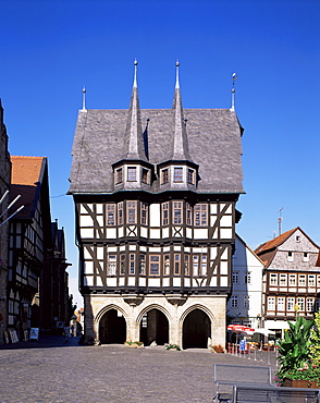 Townhall and Market Square, Alsfeld, Hesse, Germany, Europe