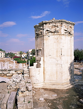 Tower of the Winds, Roman Agora, Athens, Greece, Europe