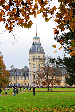 Palace and gardens, Karlsruhe, Baden-Wurttemberg, Germany, Europe