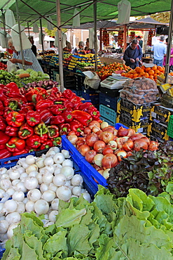 Market at Pollenca, Mallorca, Balearic Islands, Spain, Europe