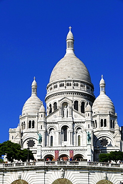 Sacre Coeur Basilica on Montmartre, Paris, France, Europe