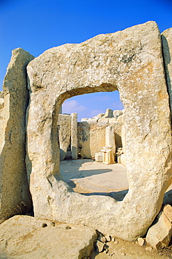 Hgar Quim Temple, near Zurrieq, Malta, Mediterranean Sea, Europe