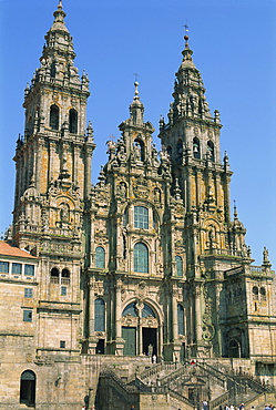 The Cathedral of Santiago de Compostela, UNESCO World Heritage Site, Galicia, Spain, Europe